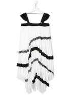 Givenchy Kids Pleated Special Occasion Dress - White
