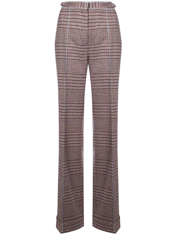 Gabriela Hearst Classic Tartan Trousers - Brown