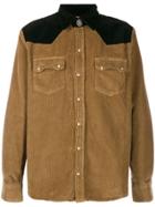 Family First Western-style Corduroy Shirt - Brown