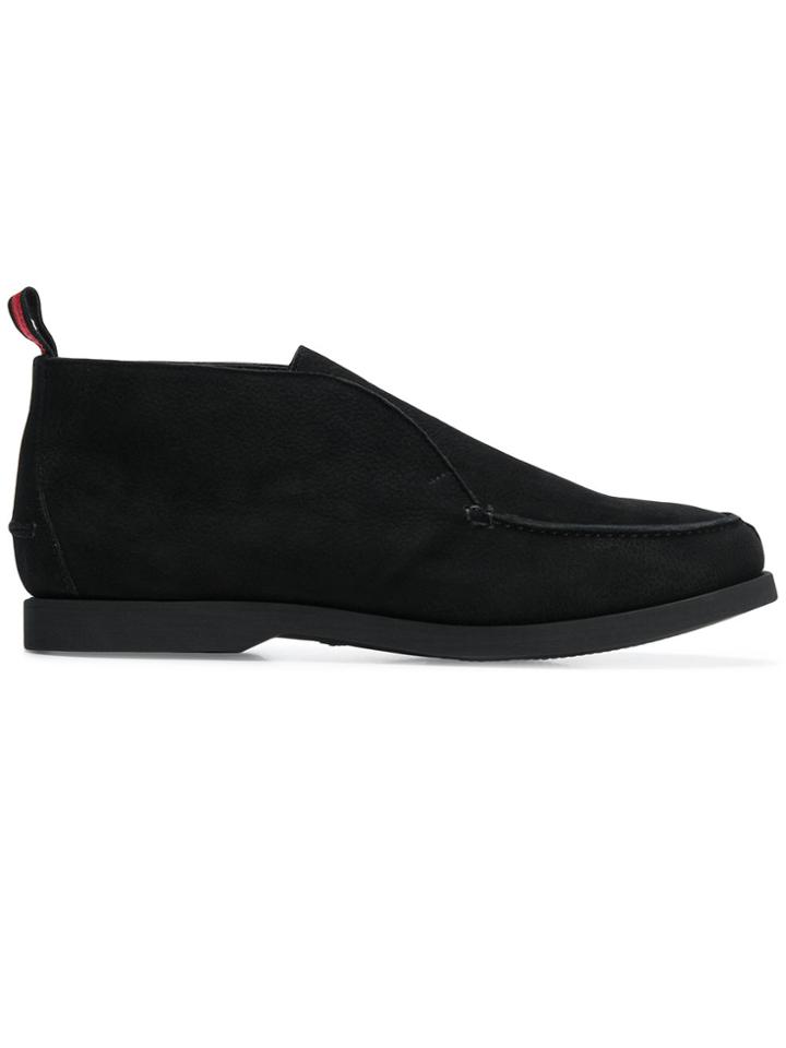 Kiton Mid Top Loafers - Black