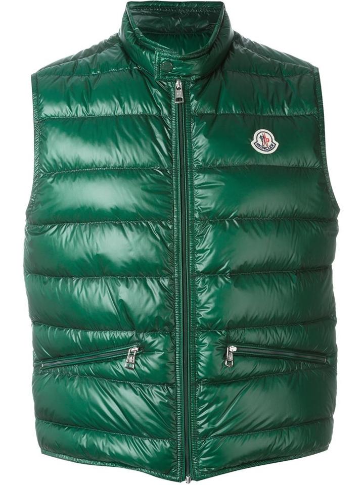 Moncler Padded Gilet, Men's, Size: 5, Green, Polyamide/goose Down