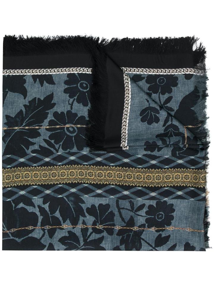 Pierre-louis Mascia Pancake Silk Scarf - Blue