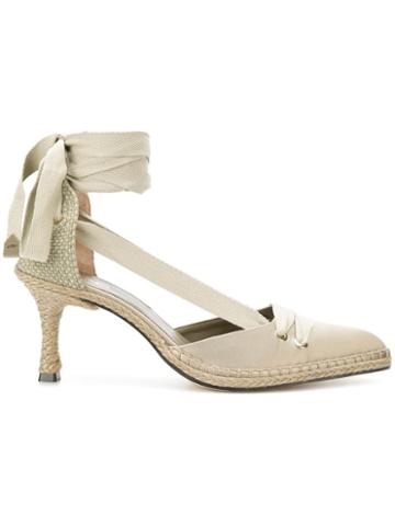 Castañer Castañer X Manolo Blahnik Mid-heel Espadrille Pumps - Green