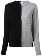 Kenzo Colour Block Cardigan, Women's, Size: Large, Black, Cashmere/wool
