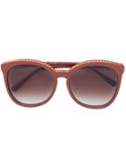 Stella Mccartney Eyewear Falabella Chain Sunglasses - Brown