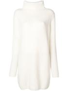 N.peal Knitted Sweater Dress - White