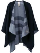 Burberry Checked Reversible Cape, Women's, Black, Cashmere