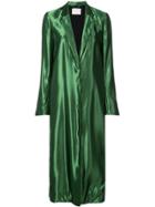 Jason Wu Shine Effect Coat - Green