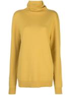 Extreme Cashmere Loose-fit Roll-neck Jumper - Yellow