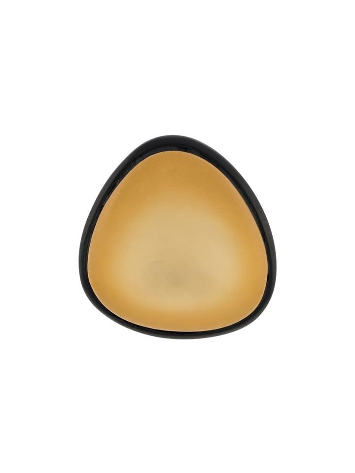 Monies Two-tone Disk Earrings - Gold