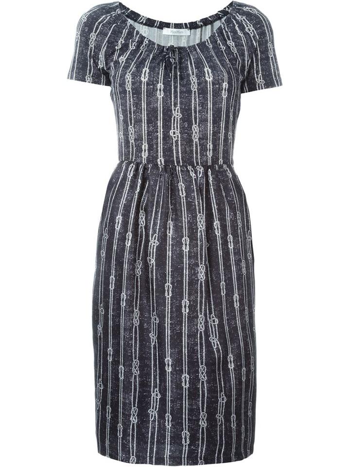 Max Mara Rope Print Dress