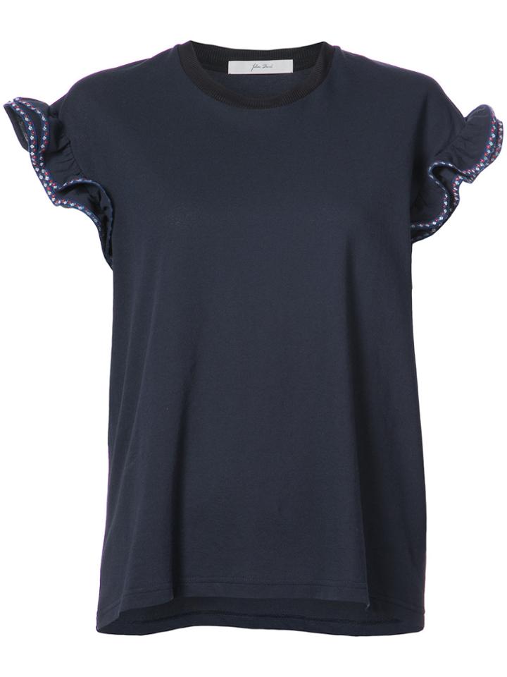 Julien David Classic Shift Blouse - Blue