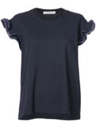 Julien David Classic Shift Blouse - Blue