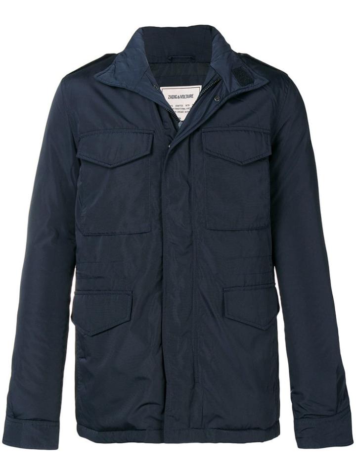 Zadig & Voltaire Zipped Up Waistcoat - Blue