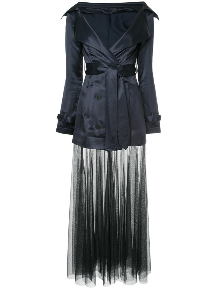 Unravel Project Trench Dress - Black