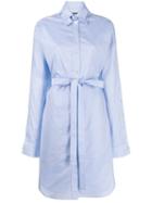 Y/project Double Collar Shirt Dress - Blue