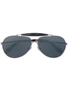 Prada Eyewear - Aviator Sunglasses - Men - Metal - 59, Grey, Metal