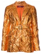 Sies Marjan Terry Belted Blazer - Yellow & Orange