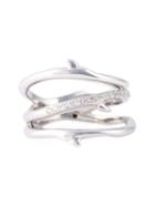 Shaun Leane Cherry Branch Diamond Ring, Women's, Size: 53, Metallic, Sterling Silver/diamond