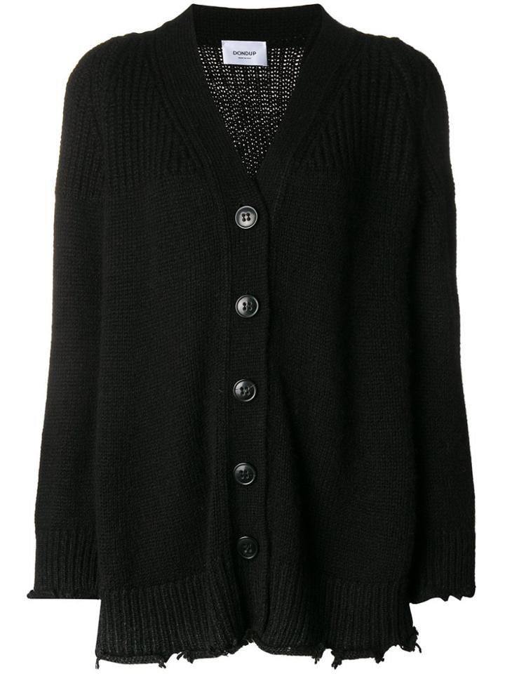 Dondup Slouchy Longline Cardigan - Black
