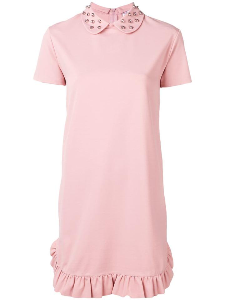 Red Valentino Studded T-shirt Dress - Pink