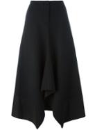 Ter Et Bantine Draped Pleats Skirt, Women's, Size: 44, Black, Acrylic/polyurethane/spandex/elastane/cotton