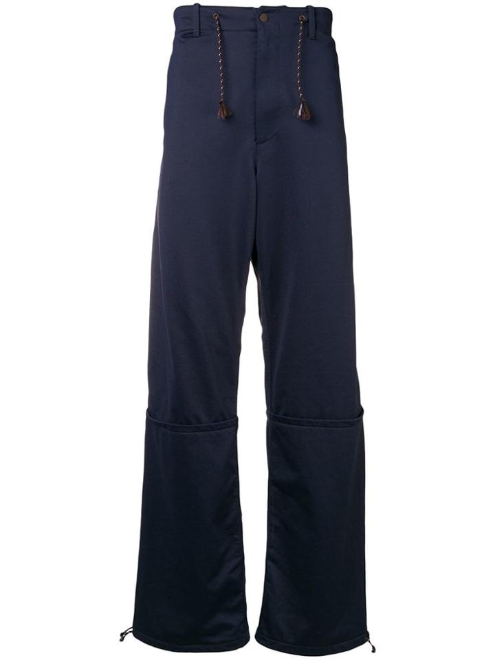 Marni Wide-leg Drawstring Trousers - Blue