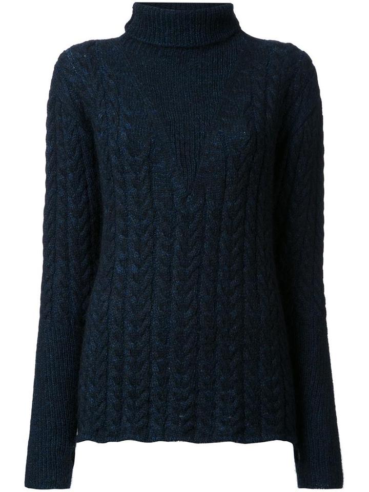 08sircus Cable Knit Jumper, Women's, Size: 1, Blue, Nylon/mohair/wool