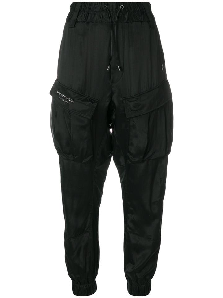 Marcelo Burlon County Of Milan Cargo Pocket Drop Crotch Trousers -