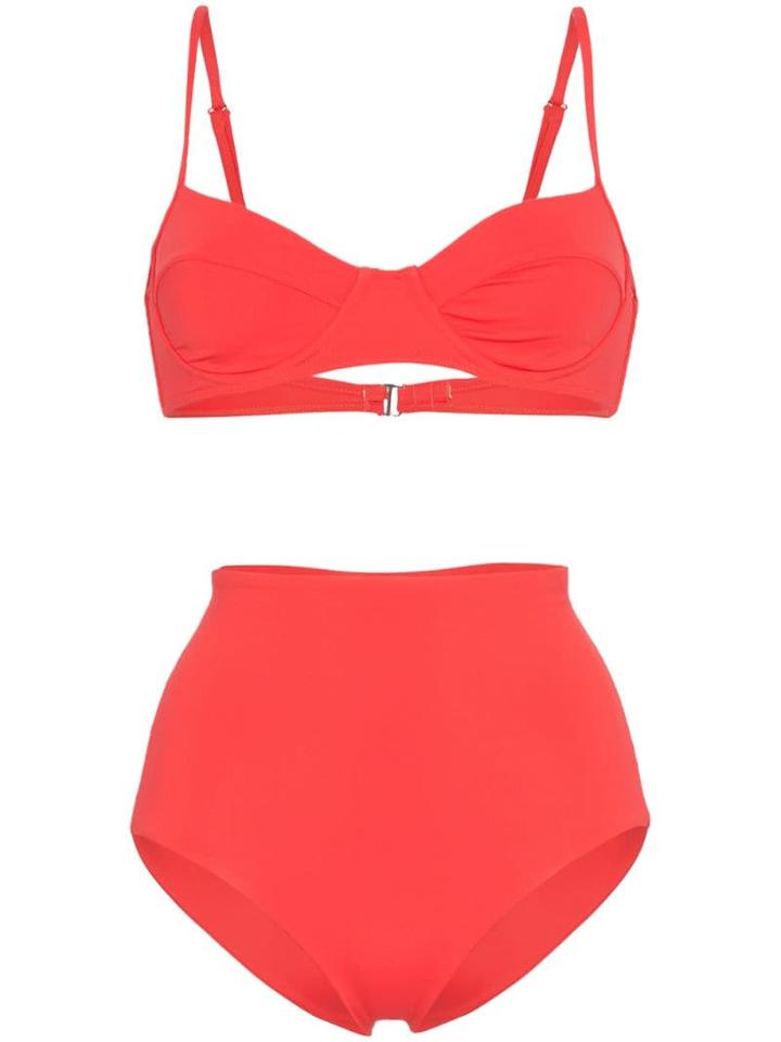 Mara Hoffman Lua High-waisted Bikini - Red