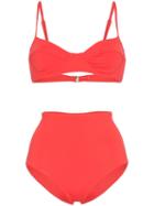 Mara Hoffman Lua High-waisted Bikini - Red