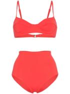 Mara Hoffman Lua High-waisted Bikini - Red