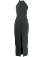Romeo Gigli Pre-owned Halterneck Front Slit Dress - Blue