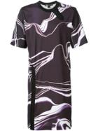 Y-3 Printed Longline T-shirt - Pink & Purple