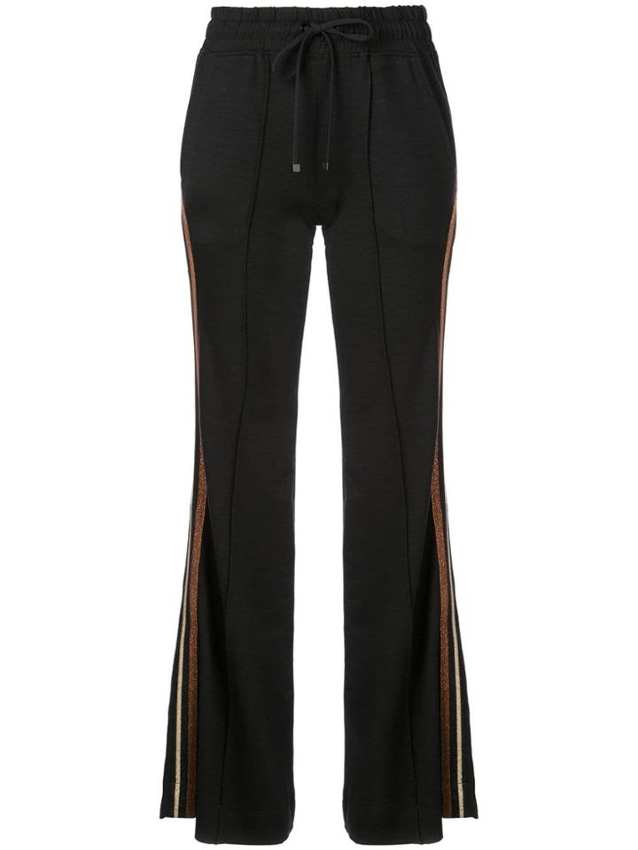 Koral Haze Daze Flared Drawstring Trosuers - Black
