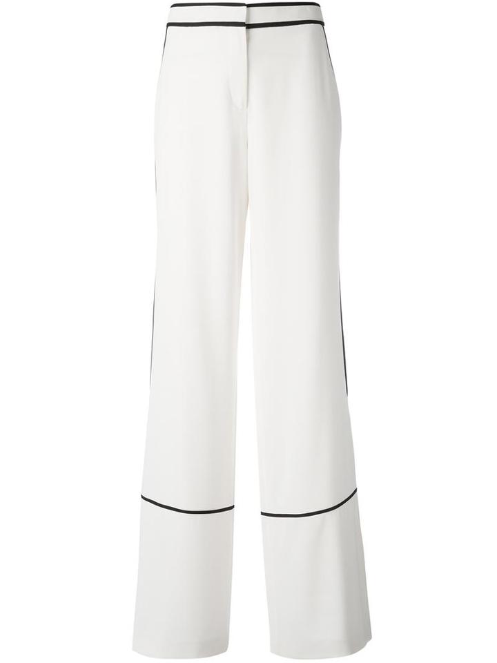 Tory Burch Wide-legged Straight Trousers, Women's, Size: 4, Polyester/silk