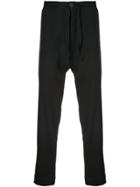 Jan Jan Van Essche Cropped Dropped-crotch Trousers - Black