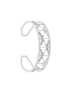 Anapsara Gemstones Cuff Bracelet - Silver