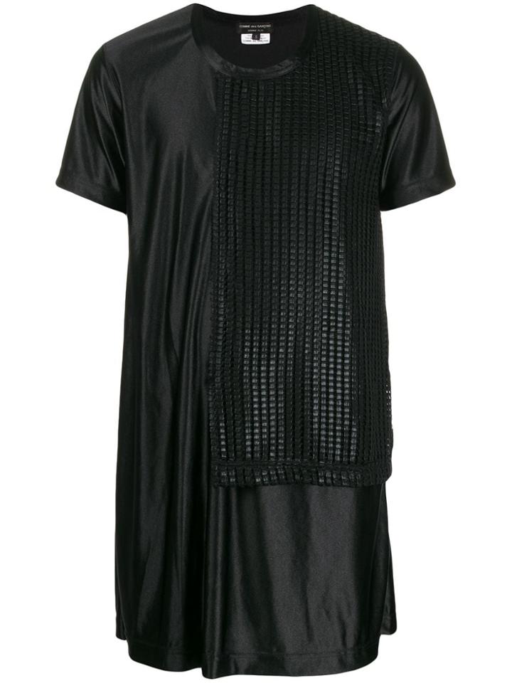 Comme Des Garçons Homme Plus Textured Shine T-shirt - Black