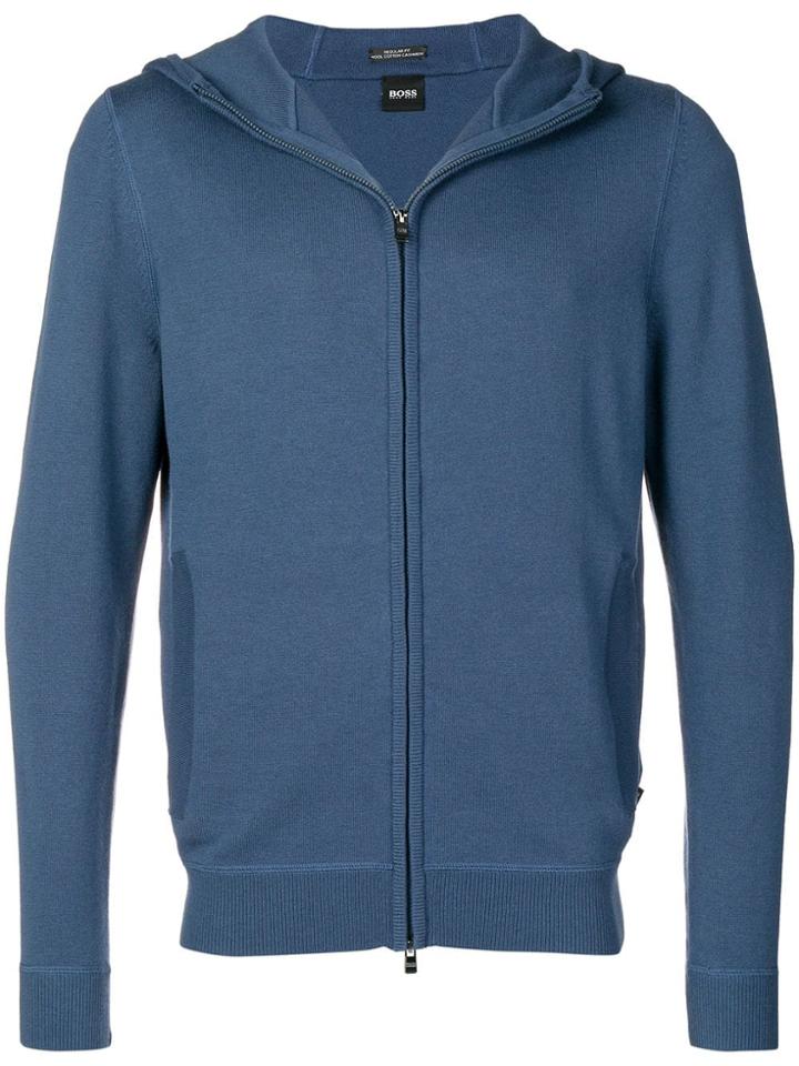 Boss Hugo Boss Zip-up Hooded Jacket - Blue