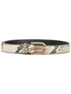 Philosophy Di Lorenzo Serafini Snakeskin-effect Belt - Brown