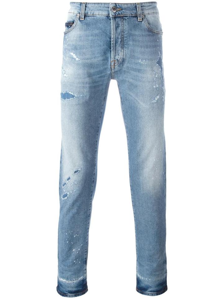 Marcelo Burlon County Of Milan Slim-fit Jeans - Blue