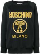 Moschino Embroidered Logo Sweatshirt - Black