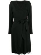 Federica Tosi Long-sleeve Belted Dress - Black