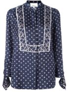 3.1 Phillip Lim Printed Satin Blouse, Women's, Size: 6, Blue, Silk