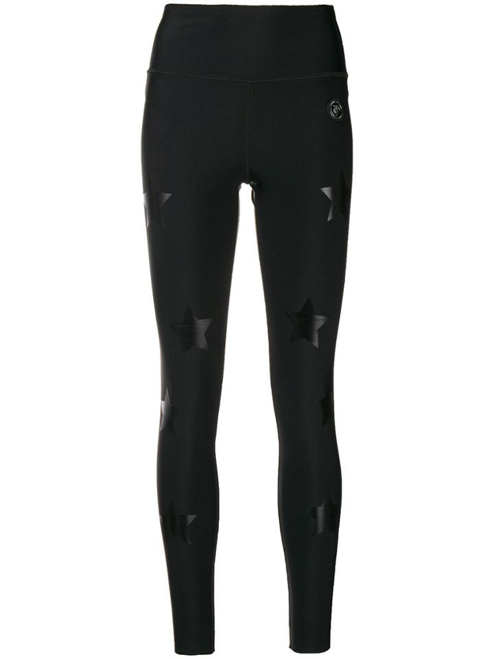 Plein Sport Star Print Fitness Leggings - Black