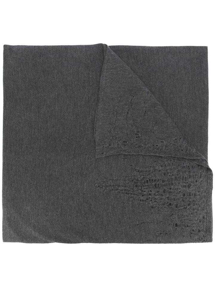 Adelbel Distressed Scarf - Grey