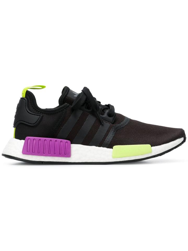 Adidas Nmd R1 Neon Detailed Sneakers - Black