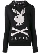 Philipp Plein X Playboy Logo Hoodie - Black