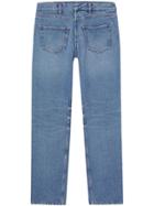 Burberry Deconstructed Straight-leg Jeans - Blue